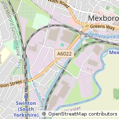 Map of Mexborough, South Yorkshire