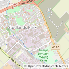 Map of Newmarket, Suffolk