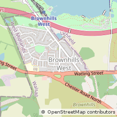 Map of Brownhills West
