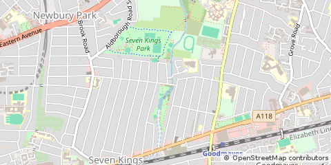 Map of Ilford, Essex