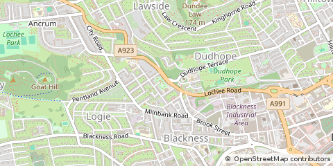 Map of Dundee