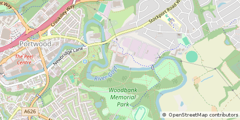 Map of Stockport