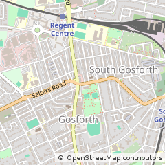 Map of Newcastle Upon Tyne