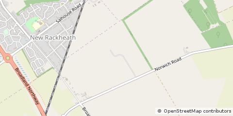 Map of Great Plumstead, Norfolk