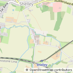 Map of Huddersfield, West Yorkshire