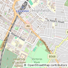 Map of Leicester
