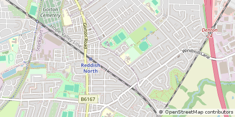 Map of Stockport