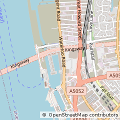 Map of Liverpool, Merseyside