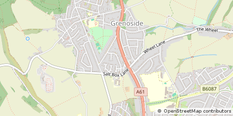 Map of Sheffield, South Yorkshire