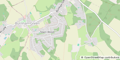 Map of Welwyn, Hertfordshire