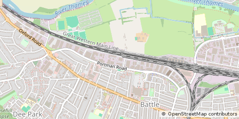 Map of Reading, Berkshire