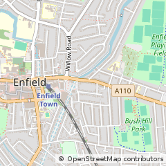 Map of Enfield, Middlesex