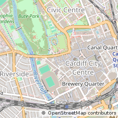 Map of Cardiff