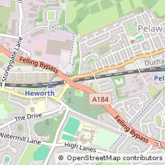 Map of Gateshead, Tyne and Wear