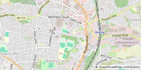 Map of Batley, West Yorkshire
