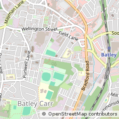 Map of Batley, West Yorkshire