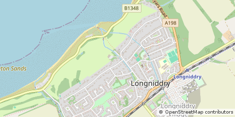 Map of Longniddry, East Lothian