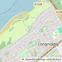 Map of Longniddry, East Lothian