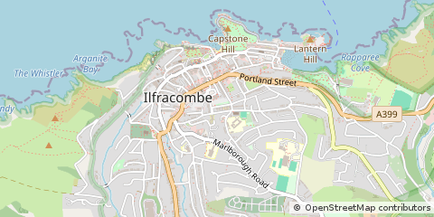Map of Ilfracombe