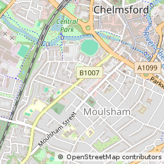 Map of Chelmsford, Essex