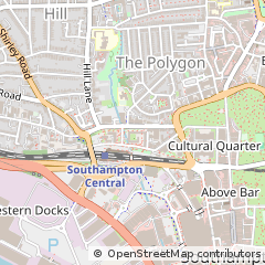 Map of Southampton, Hampshire