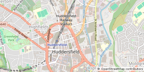 Map of Huddersfield