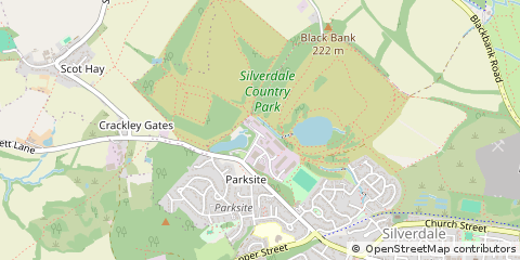 Map of Newcastle, Staffordshire