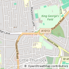 Map of Grays, Essex