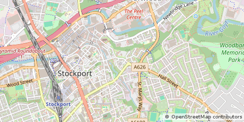 Map of Stockport, Cheshire