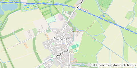 Map of Swavesey, Cambridgeshire