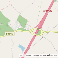 Map of Sapcote, Leicestershire