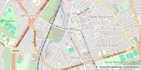 Map of Nottingham
