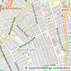 Map of Gateshead