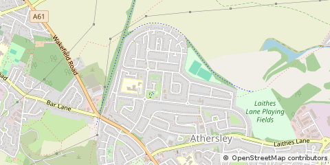 Map of Barnsley, South Yorkshire