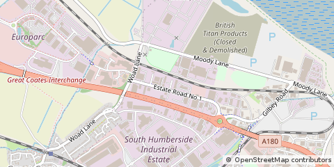 Map of Grimsby, North East Lincolnshire