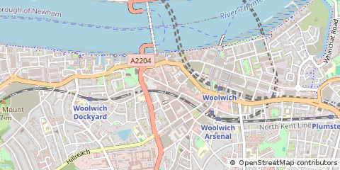 Map of Woolwich