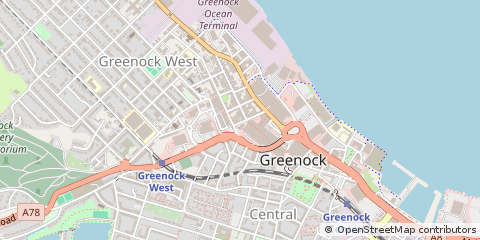 Map of Greenock
