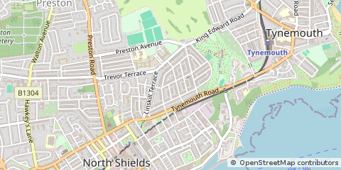 Map of North Shields