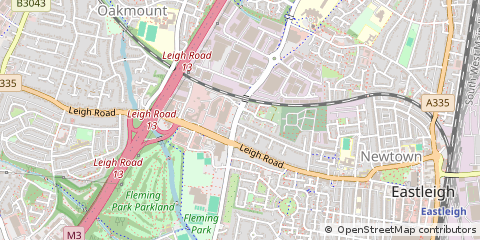 Map of Eastleigh, Hampshire