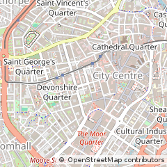 Map of Sheffield