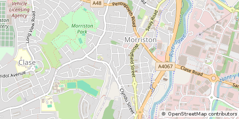 Map of Swansea