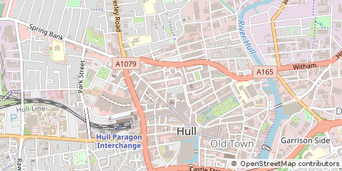 Map of Hull, East Yorkshire