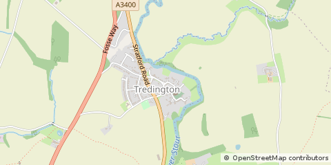 Map of Shipston on Stour, Warks