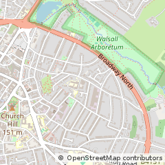 Map of Walsall, West Midlands