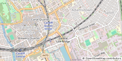 Map of Cardiff