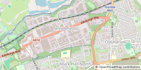 Map of Harlow, Essex