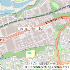 Map of Harlow, Essex