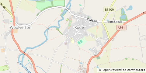 Map of Frome, Somerset