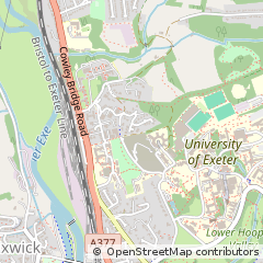Map of Exeter, Devon