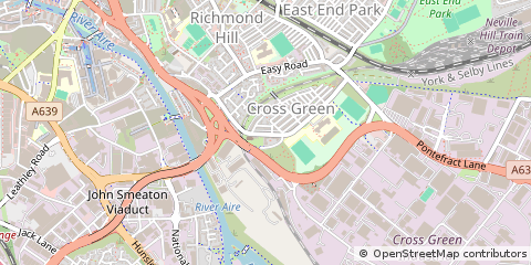 Map of Leeds, West Yorkshire
